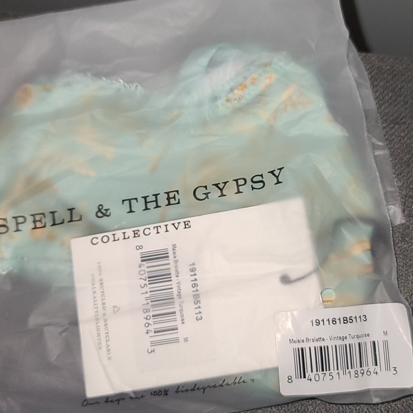 New spell designs maisie bralette turquoise M bra - Picture 10 of 11